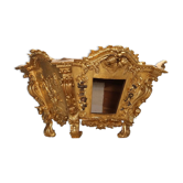 Antique carved and gilded linden wood furniture, Italy, 18th century.