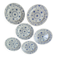 6 assiettes plates Queen's England vers 1970