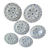 6 flat plates Queen's England circa 1970