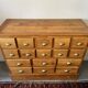 16 drawer counter in solid oak
