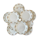 Set of 11 dessert plates Badonviller 30s
