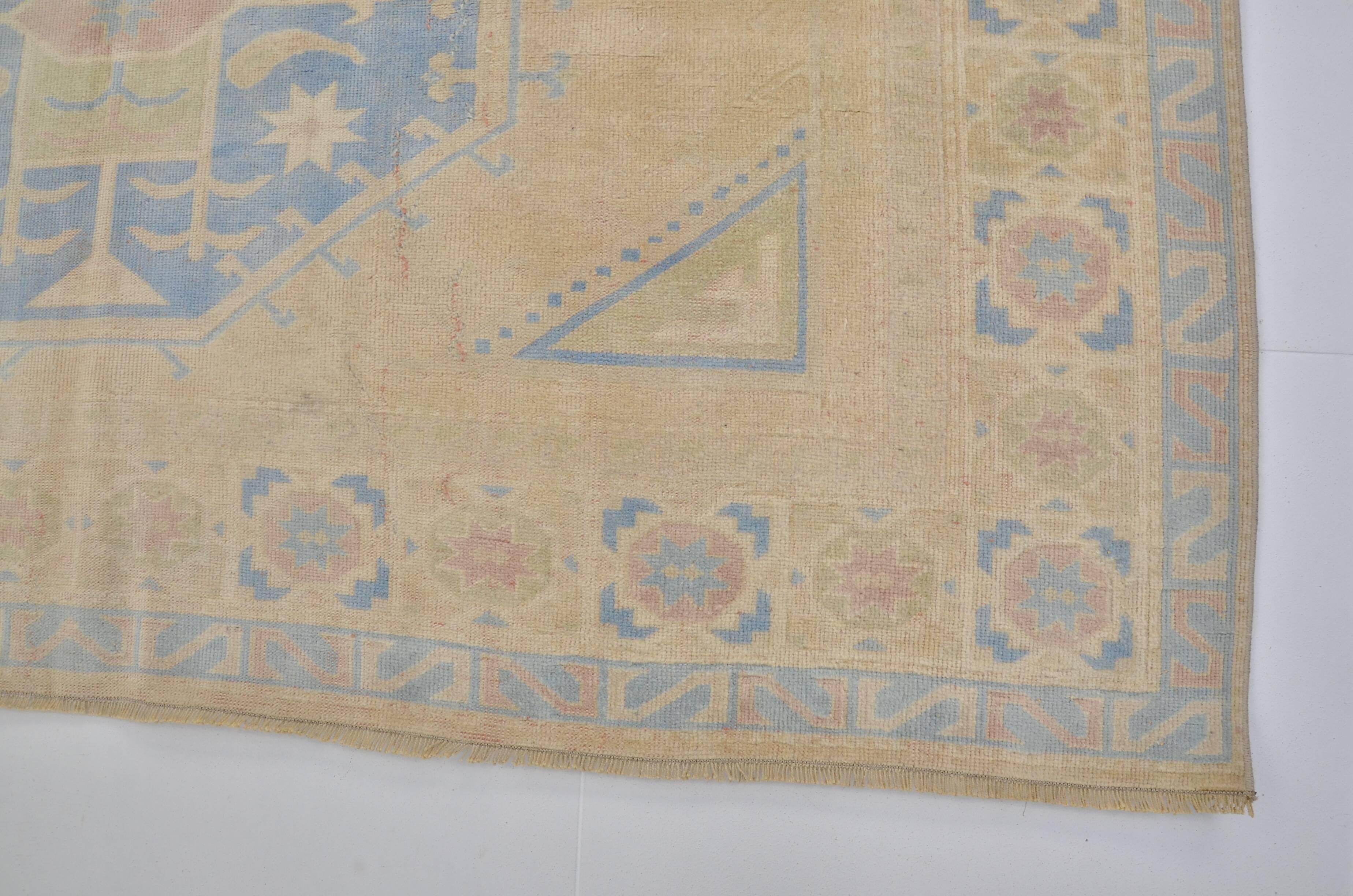 Bohemian Soft Colour Oushak Vintage Rug sku 2038