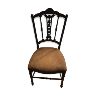 Chaise en bois et tissu