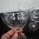 Set of 4 Vintage Finely Etched Stemmed Red Wine Glasses