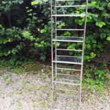 Chromed metal design shelf