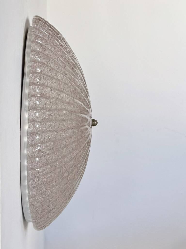 Vintage XL Murano glass wall light, Italy, 1970.