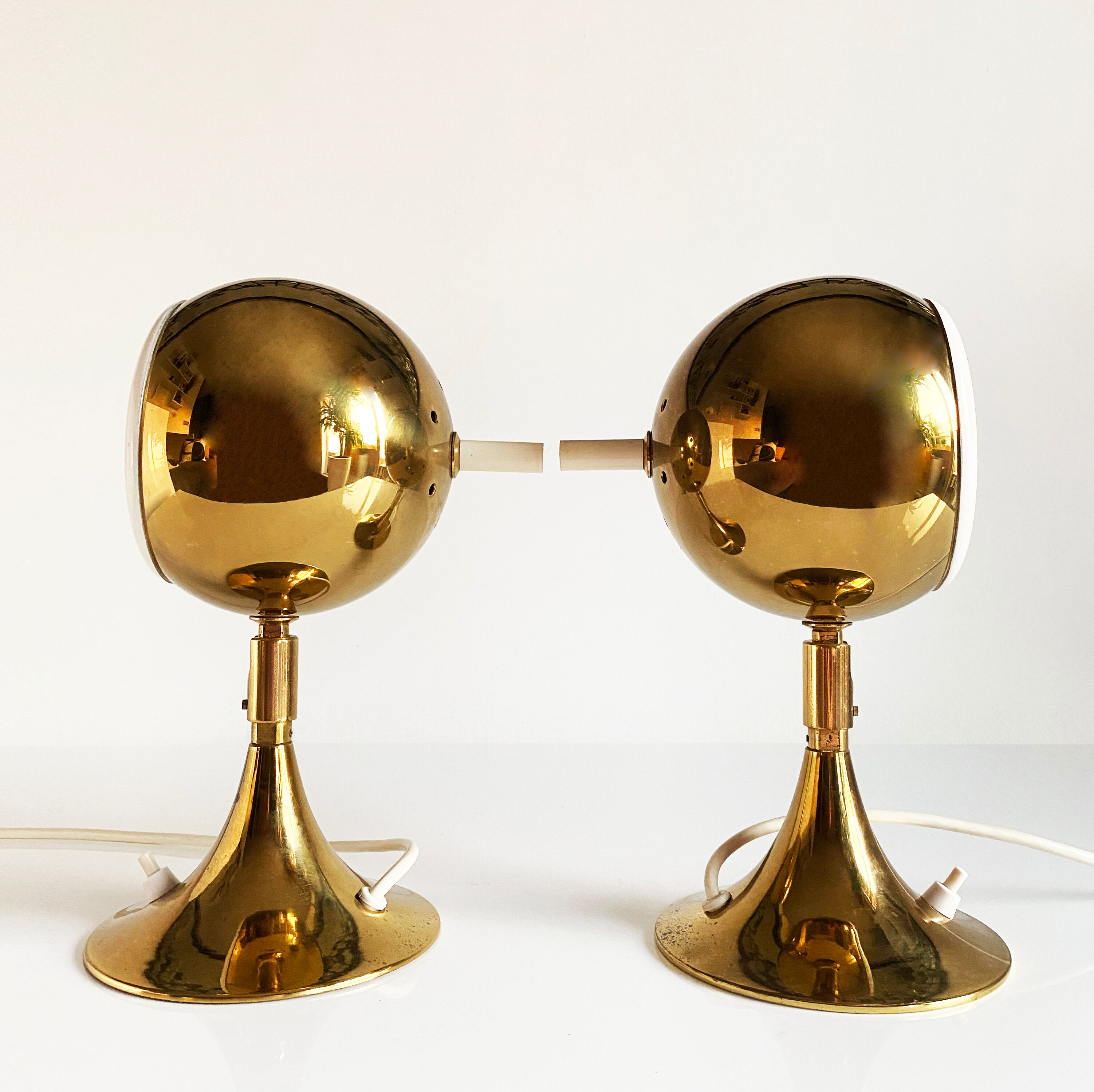 Otto Meinzzer's Space Age "Eyeball" lamps. Germany 70s
