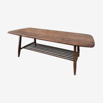 Table basse signée Ercol style scandinave