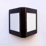 Double-sided patinated triangular wall light
