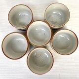 Vintage stoneware tea bowls