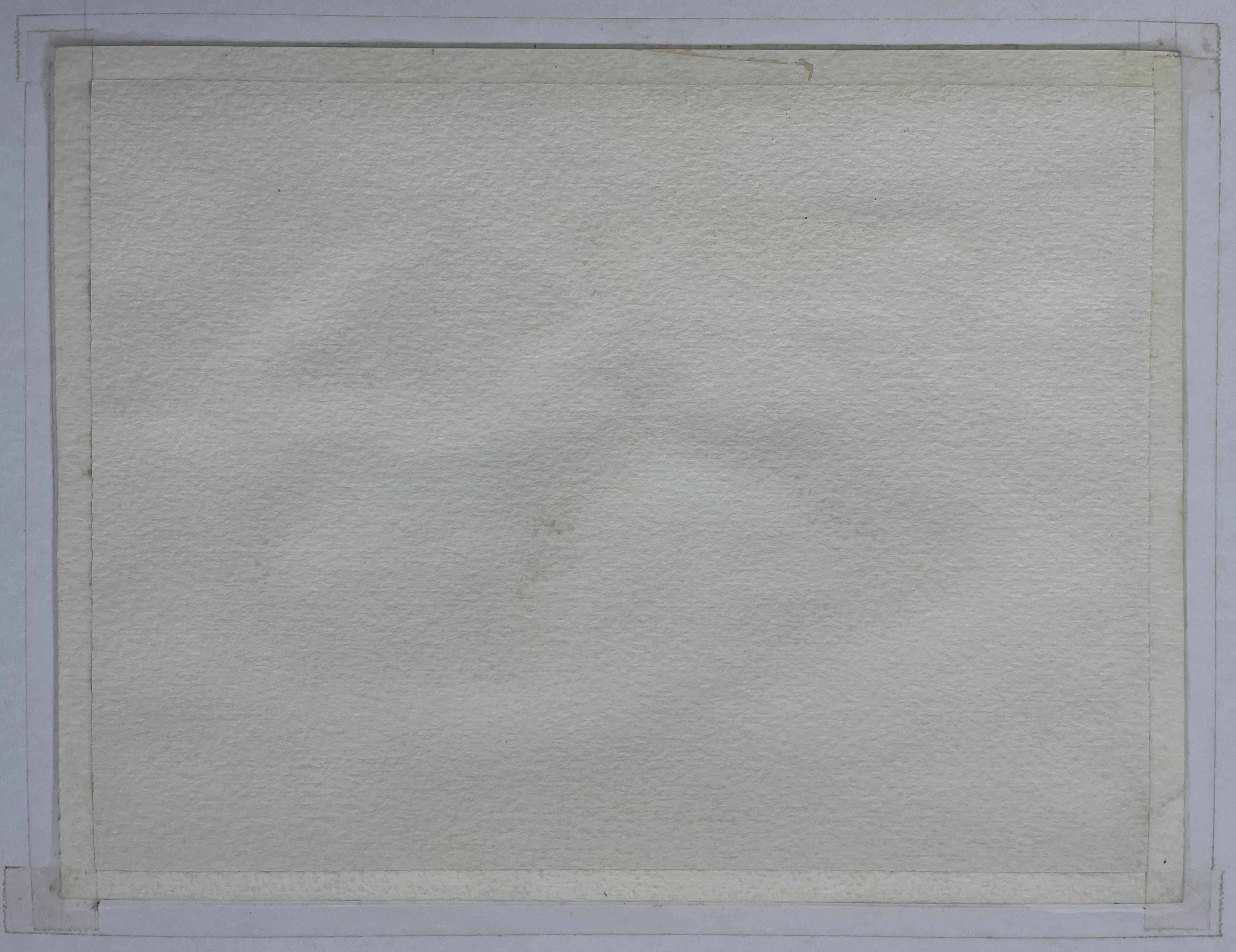 Watercolor painting "Anaxos" Greece signed B. Lévêque 1988