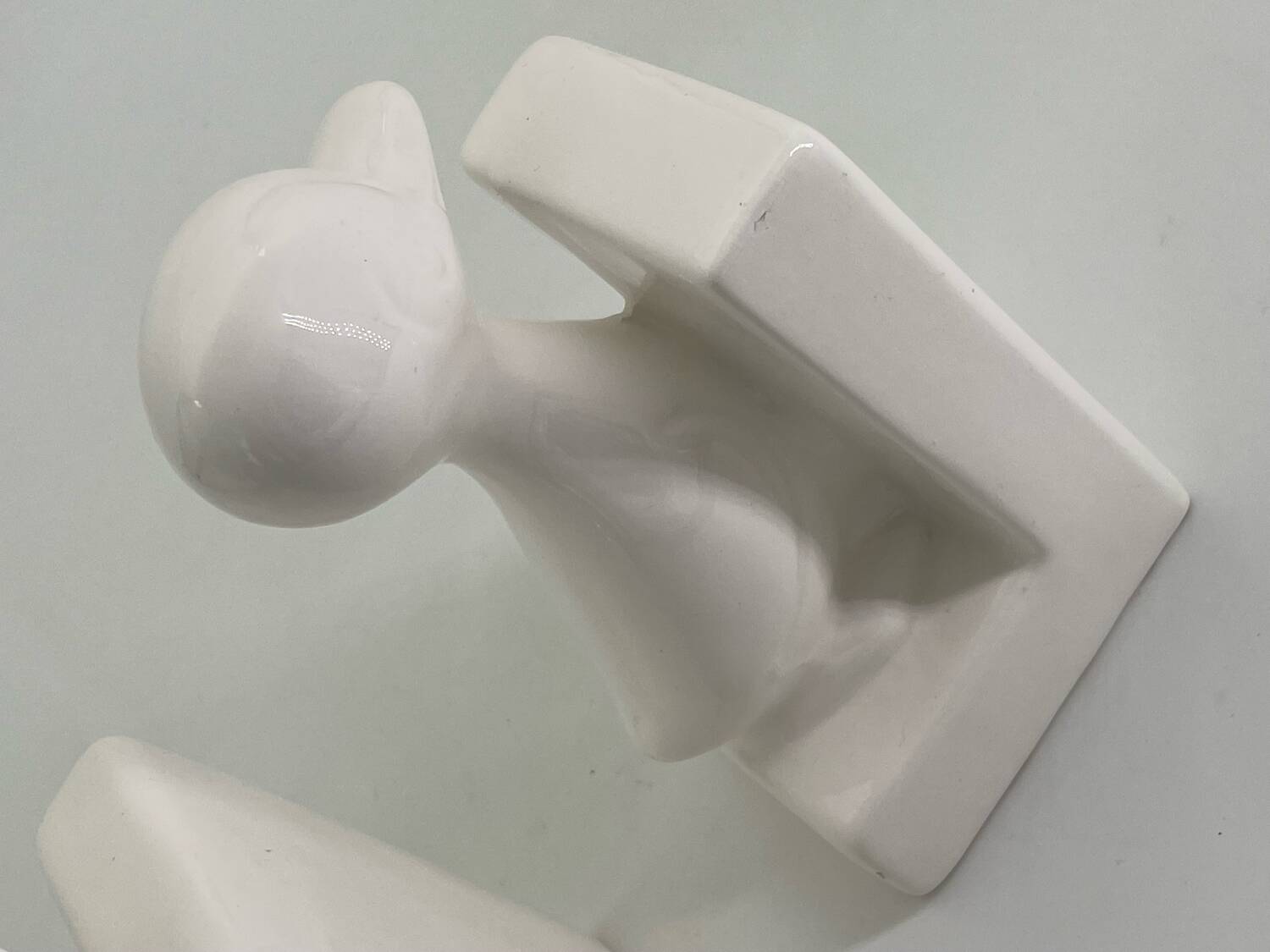 Vintage ceramic duck bookend