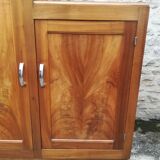 Asymmetric solid walnut buffet