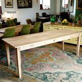 Solid oak farmhouse table 220 X 80 cm