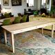 Solid oak farmhouse table 220 X 80 cm
