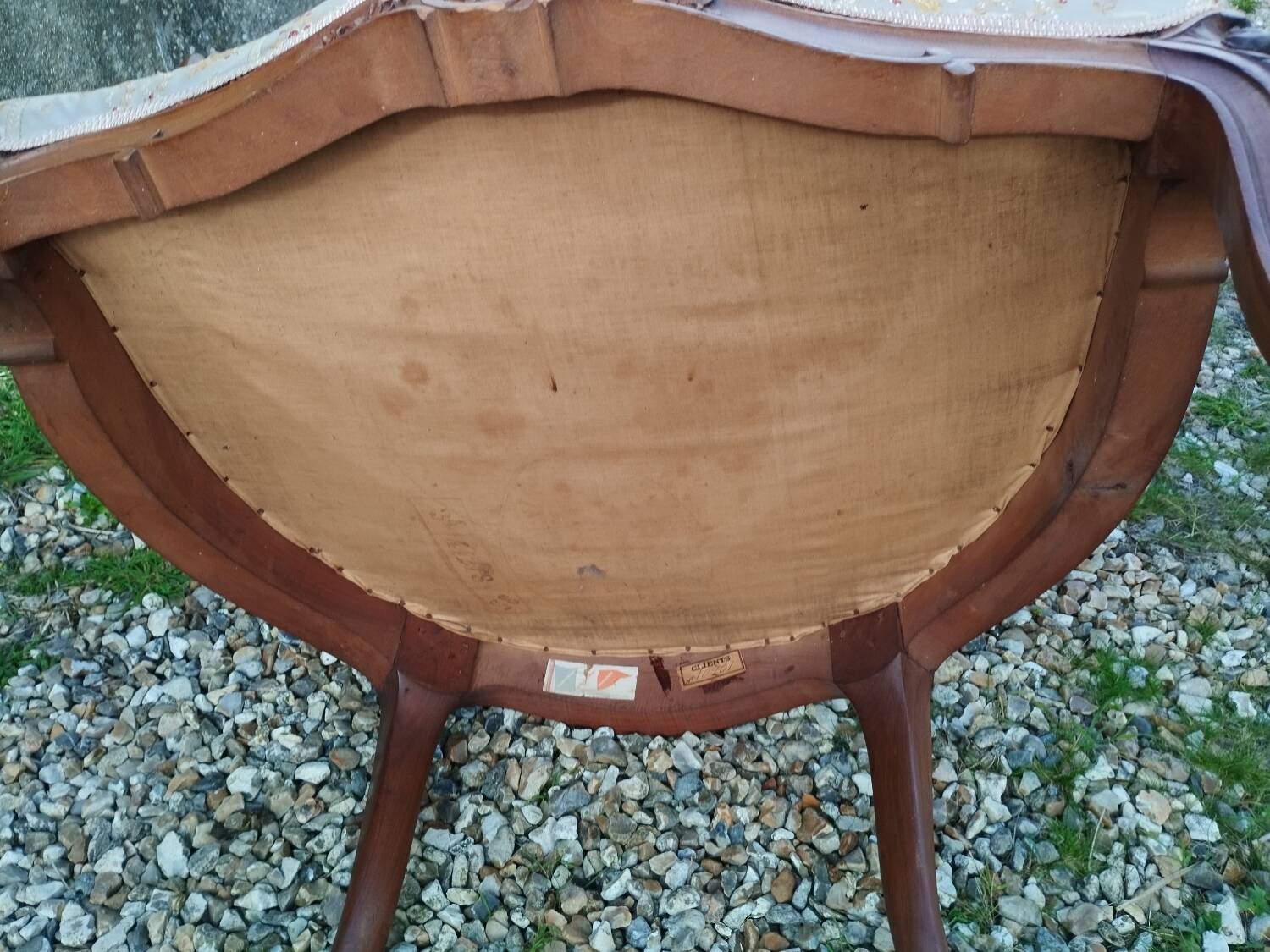 Paire de fauteuils anciens style louis xv