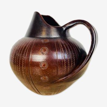 Cruche vase vintage Wilhelm Kagel en céramique