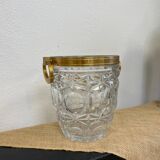 Crystal and brass champagne bucket
