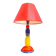 Multicolor Ceramic Totem Lamp, 1980