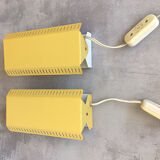 Set of 2 danish wall reading lamps, 1960s