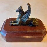 Bronze and marble paper press