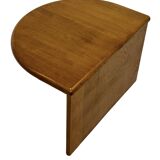 Vintage Side Table In Oak Minimalist 80's Design