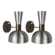 Mid-Century Dutch Diabolo Wall Sconces by Herda, 1970s, Set of 2