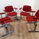 Set of four chairs by Giancarlo Piretti for Castelli