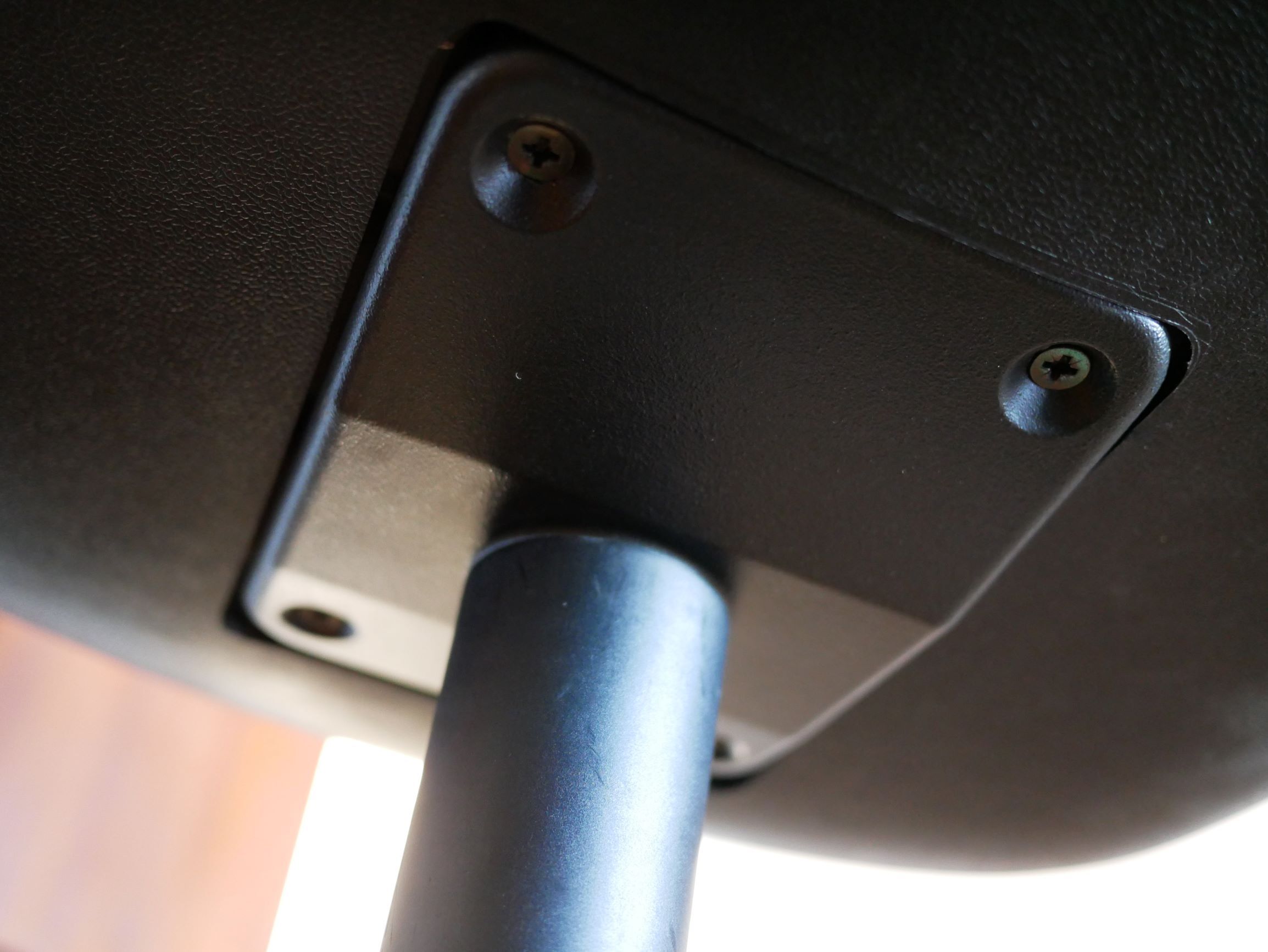 Leather armchair black by Charles Pollock for Knoll International