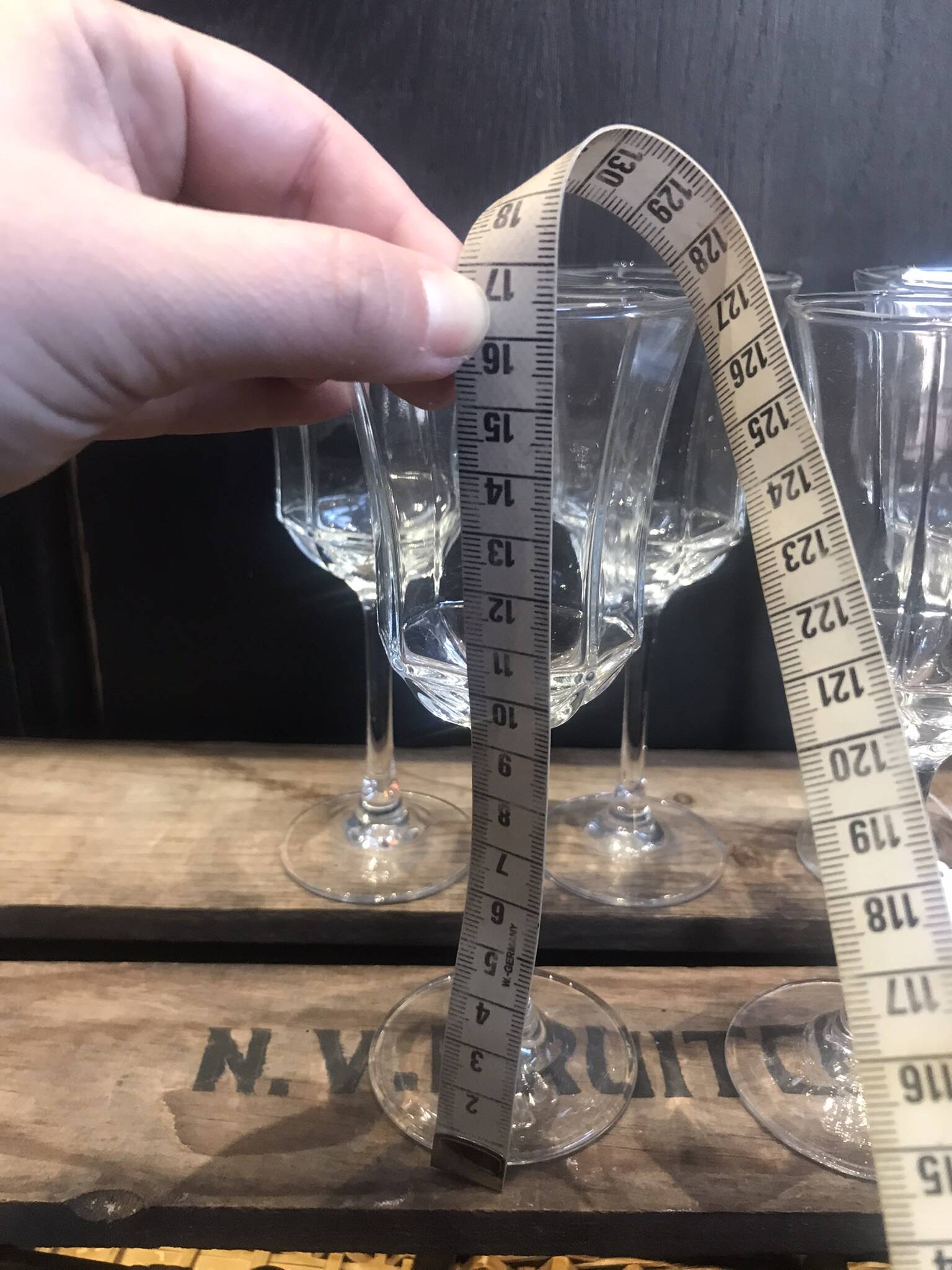 5 vintage Luminarc wine glasses, Octime model
