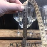5 vintage Luminarc wine glasses, Octime model