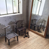 Pair of Ivory Coast chairs 50s