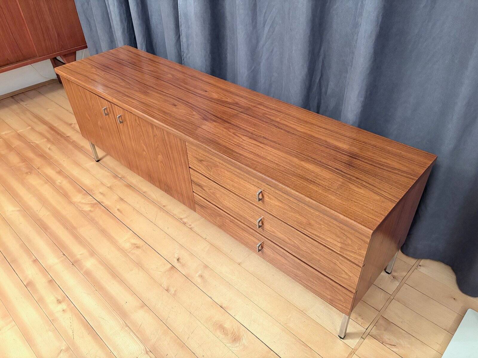 Walnut veneer sideboard, Germany, 1970s