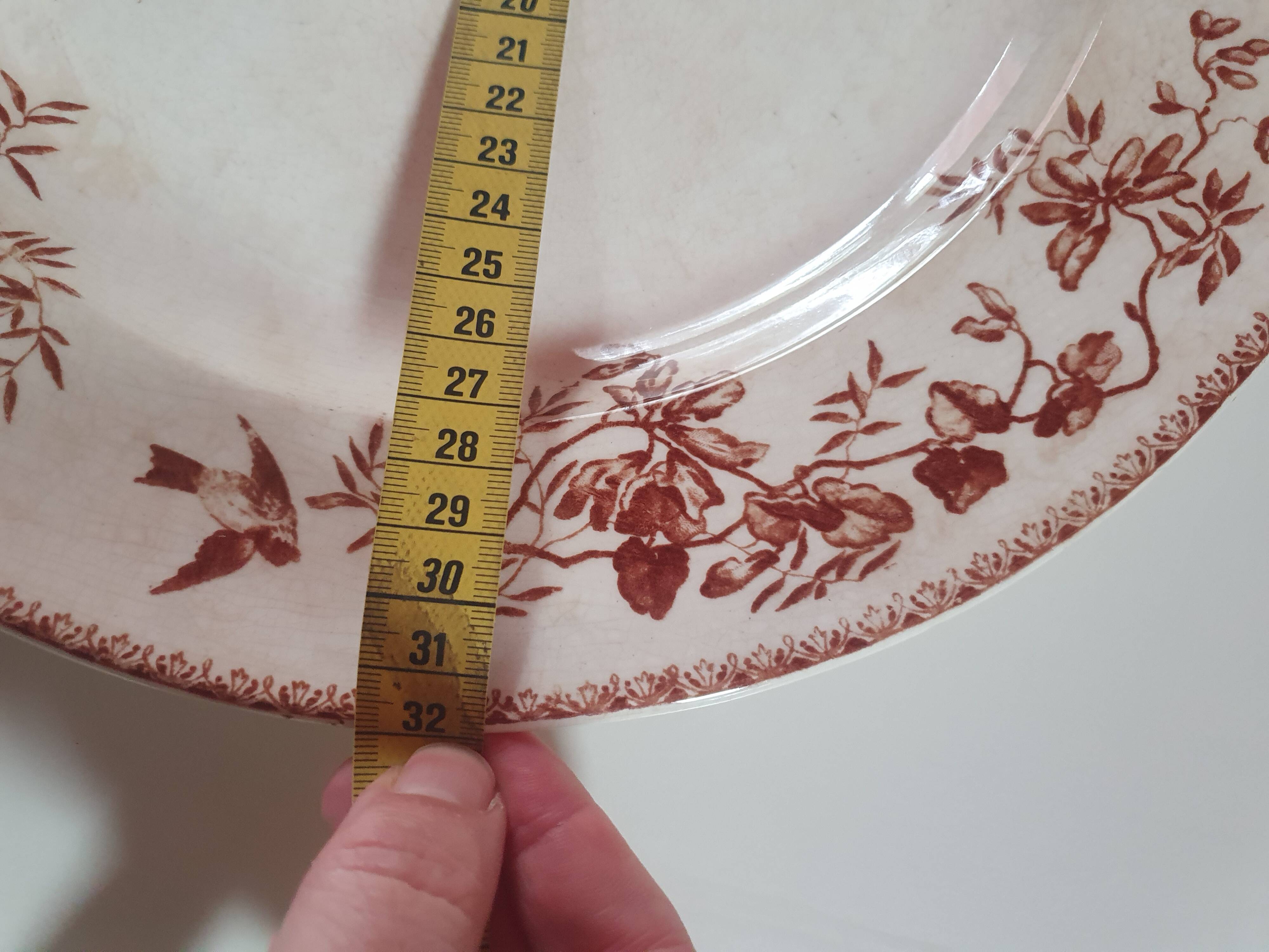 Set of dishes and gravy boat terre de feu ste francaise samaritaine