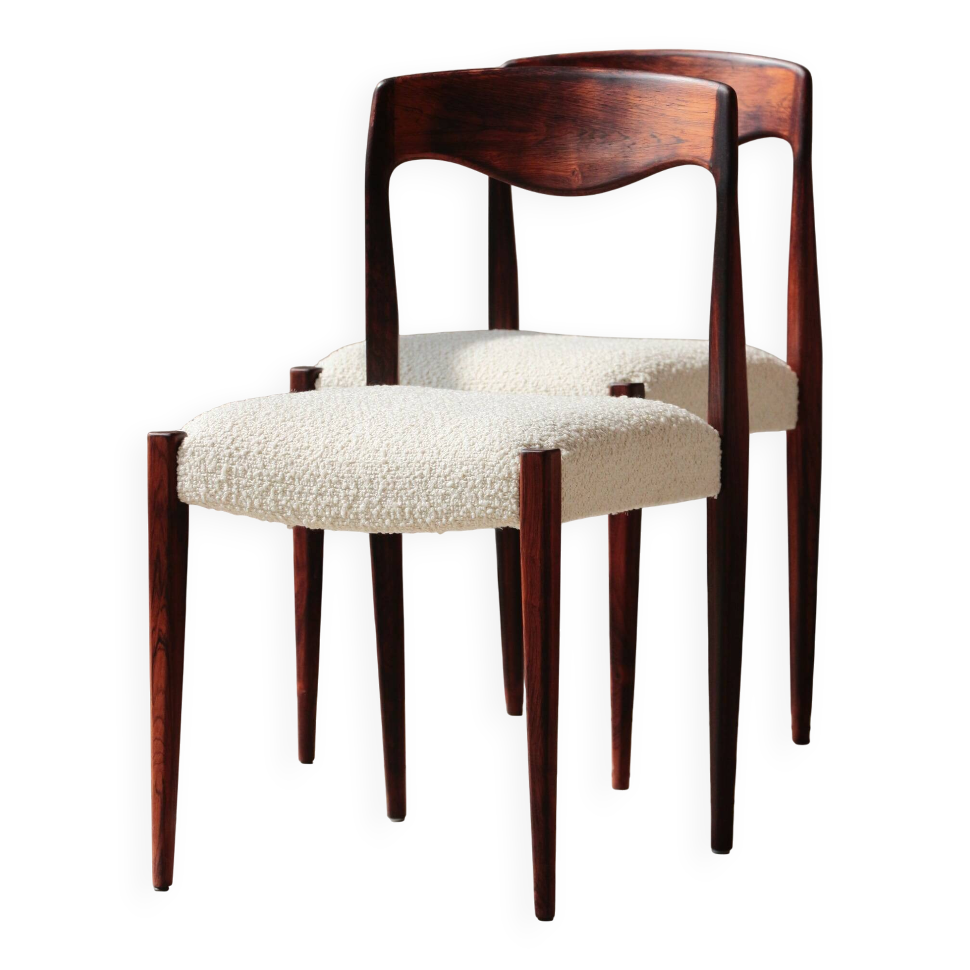 Set of 4 Scandinavian rosewood chairs – Otto Møller style | Vintage