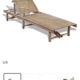 Bamboo deckchair