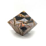 Ceramic box by Evenisse Gual - in Art Deco style - vintage (circa 1993)