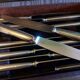Box 24 silver metal knives, Ravinet Denfert