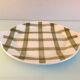 Moulin des Loups pie dish green tablecloth model / 50s-60s