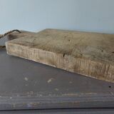 Old wooden cutting board, log