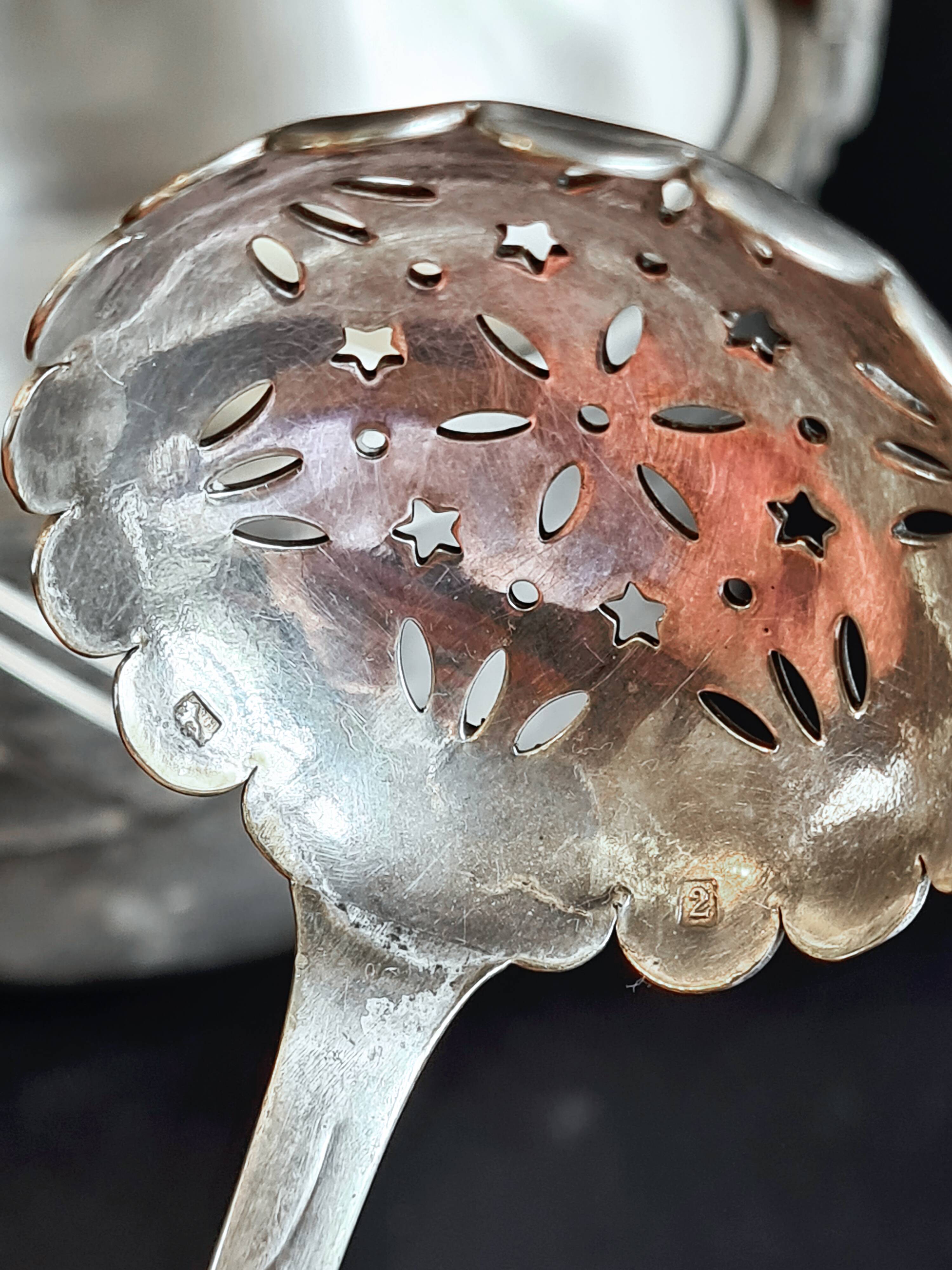 Art Deco silver-plated ice bucket + cocktail spoon