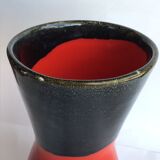 Graphic asymmetrical vintage vase