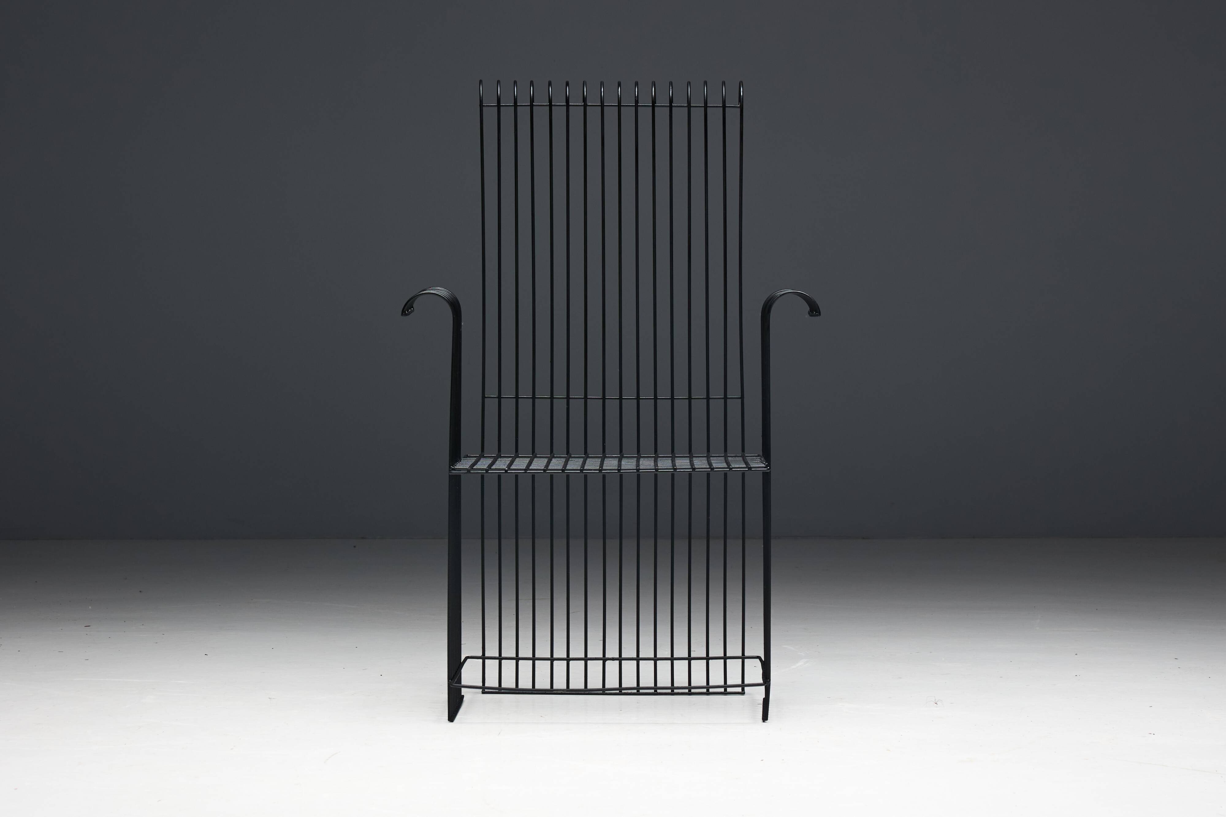 Metal Wire Modernist Garden Set, France, 1970s