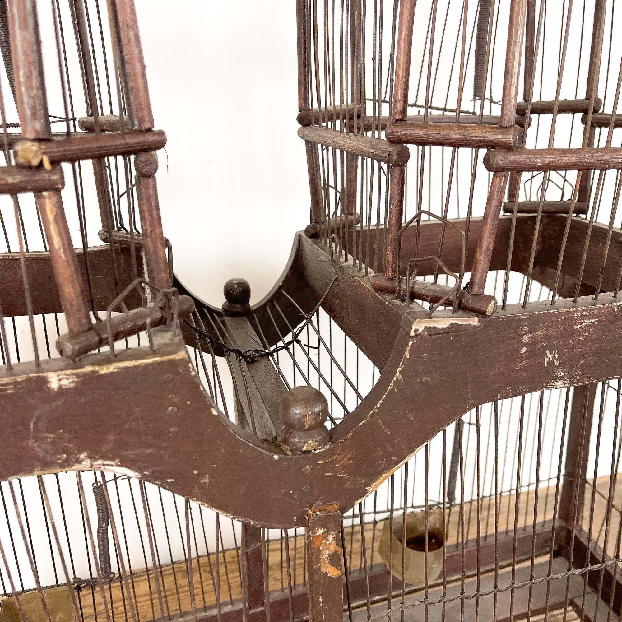 Brocant bird cage patina