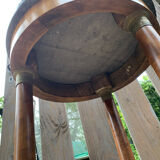 Gueridon in walnut bramble