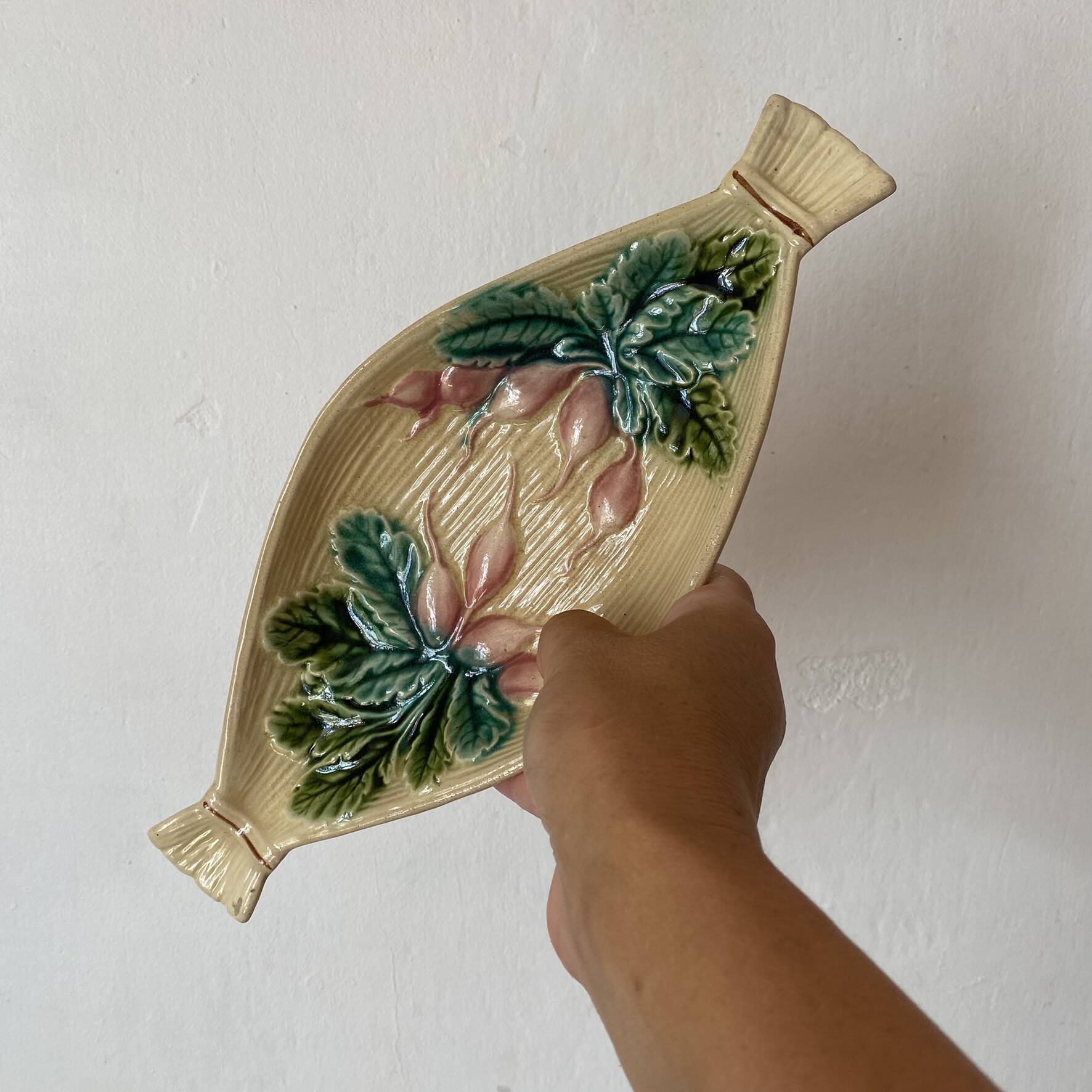 Ravier in slip clay salins, radish