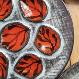 Pornic, 6 oyster plates