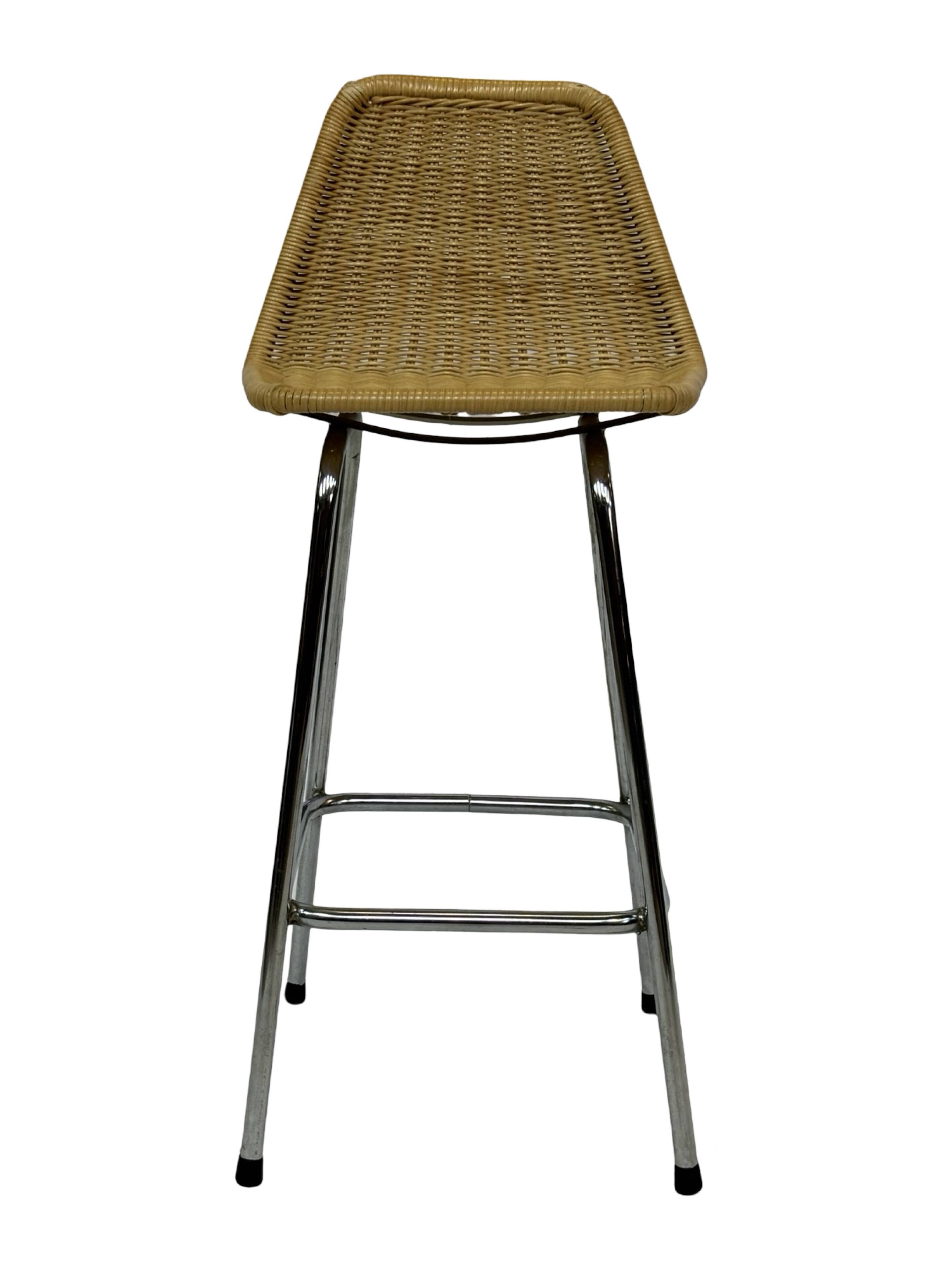 Vintage stool barstool Dirk van Sliedregt Rohe Noordwolde 1960 Netherlands