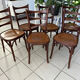 Set of 6 vintage bistro chairs from the 1960s.