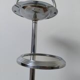 Free-standing ashtray, with mirror shelf
